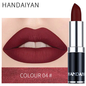 Matte Velvet Lip Gloss in Red Brown Purple Shades Mimarta