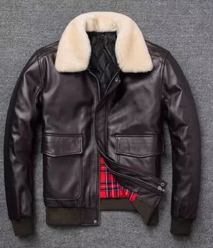Urban Leather Pilot Jacket (One Piece) Mimarta