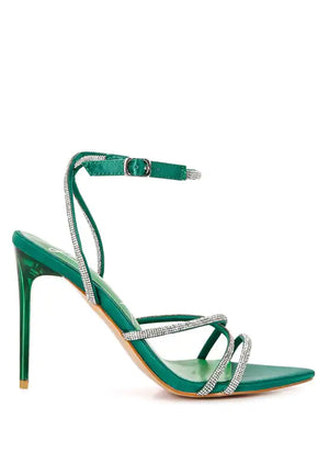Rhinestone Embellished Stiletto Heels Rieworkes