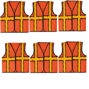 BULK PARADISE Non-Woven Kids Safety Vest - Maximum Safety and Versatile Fun - Kids Construction Vest-Safety Vest Kids Construction Vest Kids Kids Reflective Vest - Perfect for Parties Outdoor Play Mimarta