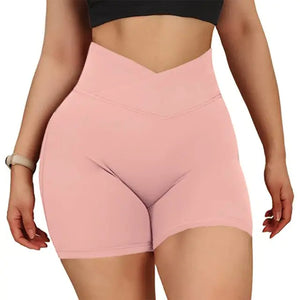 Sports Shorts Women High Waist Workout Seamless Fitness Yoga Shorts Rieworkes