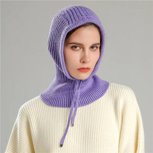 Women's Winter Knitted Cap and Warm Scarf Set Mimarta
