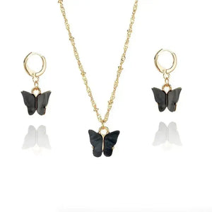 Luxury Rhinestone Butterfly Watch Set Rieworkes