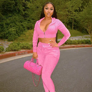 Waffle Tracksuit Set Rieworkes