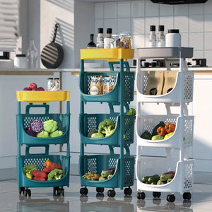 Mobile Storage Cart for Kitchen, Living Room, Bathroom Rieworkes