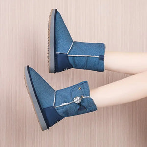 Ankle Boots Women Shoes Woman Boots Snow Winter Rieworkes