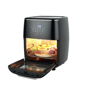 Large Capacity 13L Air Fryer with Transparent Rotating Oven Mimarta