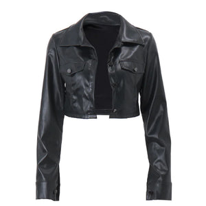 Leather Cropped Jacket Rieworkes