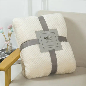 Fluffy Plaid Winter Bed Blankets Rieworkes
