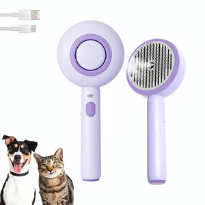 Cat Steam Brush Self Cleaning Pet Spray Hair Removal Comb with Release Button 3 In 1 Cat Brush for Indoor Cats Waterproof Pet Grooming Brush for Long Short Haired Dogs Cats Mimarta
