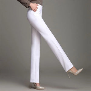 YUEY Women's Straight Leg Office Trousers Rieworkes