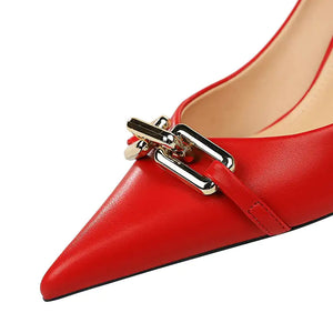 Buckled Chain High Heels Rieworkes