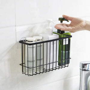 Iron Bathroom Storage Rack - Wall-Mounted Organizer Mimarta