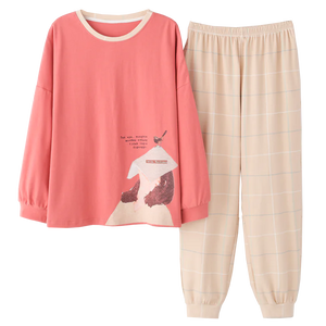 Cute Winter Cartoon Print Women's Pajama Set Mimarta