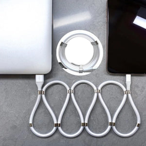 Magnetic Self Winding Cable For Samsung Huawei Rieworkes