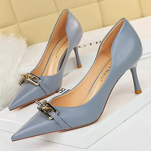 Buckled Chain High Heels Rieworkes