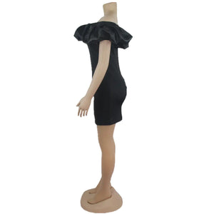 ZL1922 Women's Sexy Club Bubble Collar Dress Mimarta