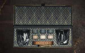 The Connoisseur's Set - Whiskey Stones & Twist Glass Edition Mimarta