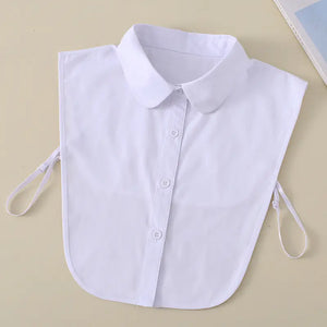 2023 Women's White Shirt Faux Collar Accessory Mimarta
