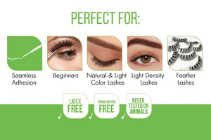 DUO Brush-On Strip Lash Adhesive with Vitamins A, C & E, Clear, Non-Irritating, Fast Drying Lash Glue, Easy to Use, Safe for Sensitive Eyes and Skin, 0.18 oz, 2-Packs 0.18 Ounce (Pack of 2) Clear (Peggable) Rieworkes