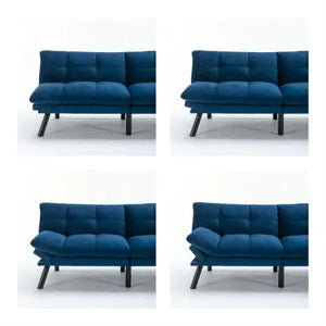 Navy Blue Convertible Folding Modern Sofa Bed Mimarta