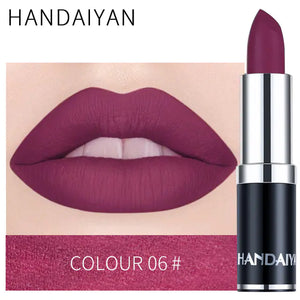 Matte Velvet Lip Gloss in Red Brown Purple Shades Mimarta