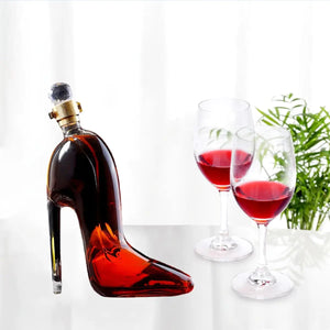 Whiskey DecanterHigh Heel DecanterWith Bottle Cap DecanterNovelty Wine Decanter Creative Shape Transparent Whiskey Glasses For Bars Night Clubs Hotels PartyScotch(12oz) Mimarta