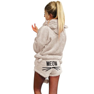 Meow Hoodie PJ's set Rieworkes