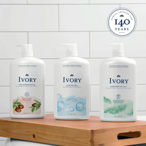 Ivory Gentle Body Wash, Designed for the Whole Family, Free of Dyes Heavy Perfumes Parabens Phthalates & Silicones, Original Scent, 35 oz 35 Fl Oz (Pack of 1) Rieworkes