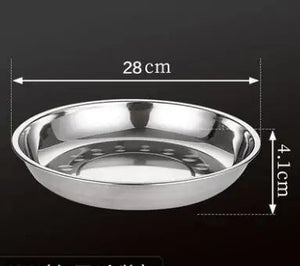 Stainless Steel Tableware Dinner Plate Rieworkes