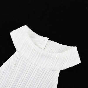 Elegant High Waist Wide Pants Set Rieworkes