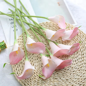 Artificial Calla Lily Decor for Living Room & Dining Table Rieworkes