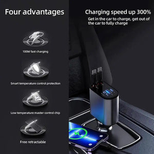 Retractable Car Charger Rieworkes