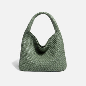 Hand-woven Bucket Soft Leather Bag for Women Rieworkes