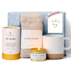 Get Well Gift Box USDA Organic Get Well Soon Self Care Package for Women Fluffy Rieworkes