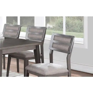 Beautiful Unique Set Of 2 Side Chairs Dark Brown Finish Kitchen Dining Room Furniture Ladder Back Design Chairs Cushion Upholstered Rieworkes