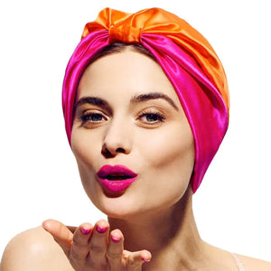 2019 Double Layer Satin Hair Scarf Sleep Cap Mimarta