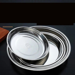 Stainless Steel Tableware Dinner Plate Rieworkes