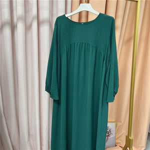 Solid Color Abayas for Women Rieworkes
