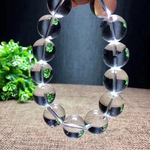Natural White Crystal Single Circle Bracelet Mimarta