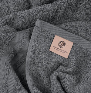Wealuxe Grey Bath Towels Set of 4 Cotton 27x54 Inch Body Towel for Hotel Gym Rieworkes