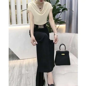 2023 Women's Casual Wide-Leg Skirt Set for Summer Mimarta