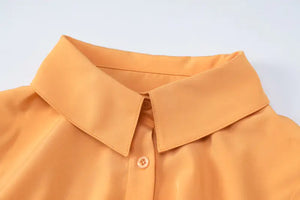 Out Of Office Cutout Shirt Mini Dress Rieworkes