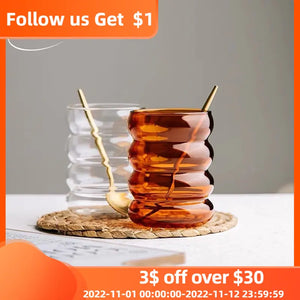 Wave Shape Glass Cup Rieworkes
