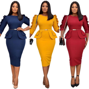 Elegant African Dress for Professional Office Commute Mimarta