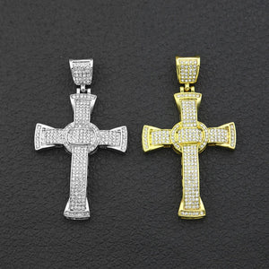 Luxury Hip Hop Diamond Cross Jewelry Combo Set Rieworkes