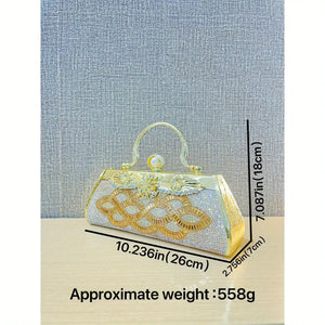 Handmade rhinestone Dinner bag Cocktail Dress Bag Hand-held skew party Rieworkes