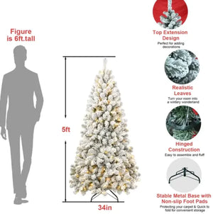 Frost Glow 5ft Flocked Tree Rieworkes