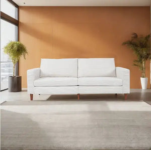 Beige Linen Sofa Rieworkes