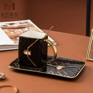 Ceramic Coffee Cup Spoon Set Rieworkes